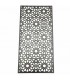 Cuadro Decorativo Celosía Árabe Madera Wengue - Decoración Oriental - Corte Láser - Modelo Warda 3 - 60 x 30 cm