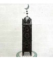 Garten- oder Terrassen-Stehlampe – andalusische arabische Dekoration – marokkanisches Kunsthandwerk – Modell Minara Luna