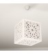 Lâmpada de teto de design cubo com treliça árabe moderna - artesanato Jaima Alkauzar - modelo Murabaa Alhambra