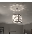 Cube Design Ceiling Lamp with Modern Arabic Latticework - Jaima Alkauzar Crafts - Murabaa Alhambra Model
