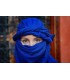 Echarpe Foulard Bleu TOUAREG - Foulard Turban Ethnique Berbère Trekking Désert