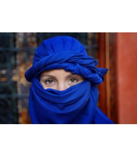 Pañuelo Estilo TUAREG - 1 Solo TONO - 220 cm