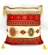 Turkey Pillow Cushion Cover - Arabic Home Decor - Bohemian with Fringes - Badawi Pattern