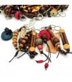 Handgefertigter Überraschungs-Schlüsselanhänger - Ideales, sehr originelles Geschenk - Recyceltes Material - Mufayaa-Modell