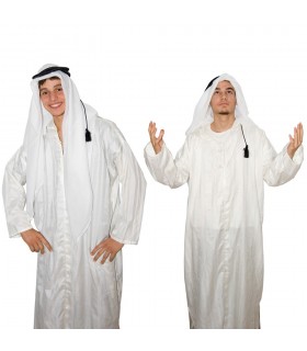 Pañuelo Arabe Saudi con Aro - Beduino - Algodón - NOVEDAD