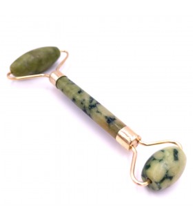 Rodillo de Piedra de Jade Liso Doble - Antiarrugas - Circulación Sanguínea - Masajeador