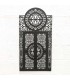 Decorative Picture Arab Lattice Wood Wenge and White - Oriental Decoration Model Bab Esplendor