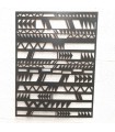 Dekoratives Bild mit arabischem Gitter aus Wengeholz – orientalische Dekoration – Laserschnitt – Dakota-Modell – 76 x 100 cm
