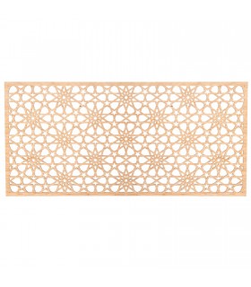 Celosía Madera laminada -Corte Laser - Diseño Mekness - 18cm x 39cm