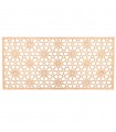 Celosía Madera laminada -Corte Laser - Diseño Mekness - 18cm x 39cm
