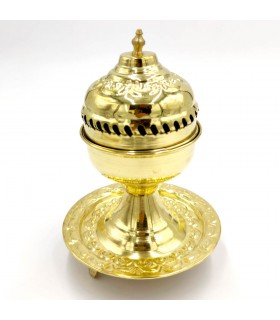 Incensário de Queimador de Metal - Artesanato Marroquino - Modelo Rakika