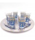 Juego 6 Vasos Te Árabes - Té Moruno Marroqui - Especial Té - Modelo FATH Yadid