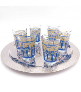 Juego 6 Vasos Te Árabes - Té Moruno Marroqui - Especial Té - Modelo FATH Yadid