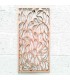 Quadro decorativo reticolo arabo in legno - Decorazione astratta - Taglio laser - Modello Saif - 60 x 30 cm