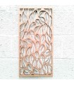 Cuadro Decorativo Celosía Árabe Madera - Decoración Abstracta - Corte Láser - Modelo Saif - 60 x 30 cm