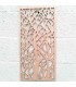 Image Décorative en Bois Treillis Arabe - Décoration Abstraite - Découpe Laser - Modèle Shita - 60 x 30 cm
