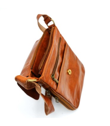 Bolso Hombre Mariconera de Cuero - Marroquinería Premium - Gran Calidad en Acabados - Modelo Alfatha