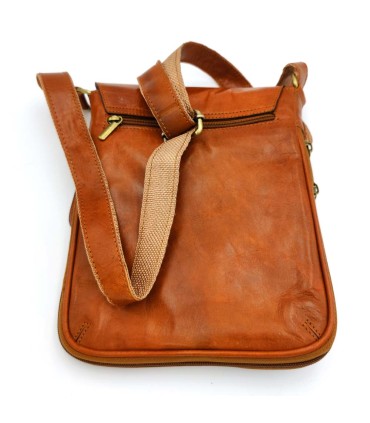 Bolso Hombre Mariconera de Cuero - Marroquinería Premium - Gran Calidad en Acabados - Modelo Alfatha