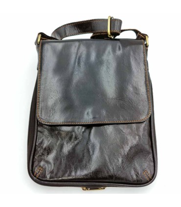 Bolso Hombre Mariconera de Cuero - Marroquinería Premium - Gran Calidad en Acabados - Modelo Alfatha