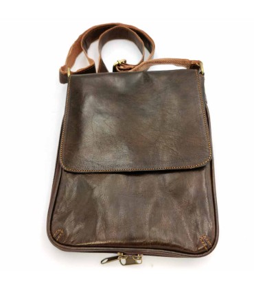 Bolso Hombre Mariconera de Cuero - Marroquinería Premium - Gran Calidad en Acabados - Modelo Alfatha