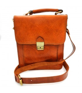 Bolso Maletín de Mano Mariconera- Marroquinería Premium - Artesanía Marroquí - Modelo Haqiba