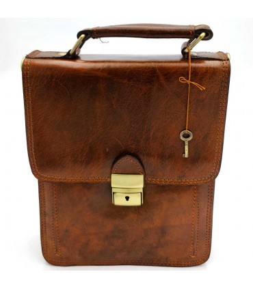 Bolso Maletín de Mano Mariconera- Marroquinería Premium - Artesanía Marroquí - Modelo Haqiba saguir