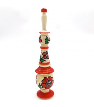 Porta Colirio Kohl kuhul Floral - Madera - Recipiente Khol Marroquí