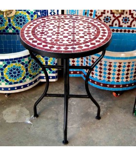Moroccan Zellige Mosaic Table Fez Andalusí Garden or Terrace - Najma Akhmar Model