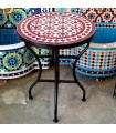 Mesa de Mosaico Zellige Marroquí Fez Andalusí Jardin o Terraza - Modelo Najma Akhmar