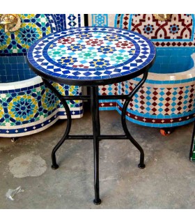 Table Marocaine Mosaïque Zellige Jardin ou Terrasse Fès Andalusí - Modèle Najma Alwania