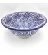Lavandino da bagno arabo in ceramica - Artigianato Fez - Decorazione andalusa marocchina - Modello Lotus