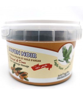 Moroccan Black Soap with natural exfoliating Argan Oil 250 gr natural Beldi soap cleaning dead cells all skin types