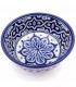Moroccan Bowl or Bowl - Salad Bowl - Ceramic Fez - Hand Painted - Blue and White