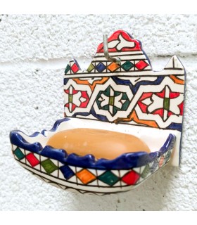 Jabonera Cerámica - Cerámica Fez - Modelo Colgante -11cm