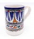Taza Cerámica Fez Pintada a Mano Artesanía Marroquí - Modelo SAHNEINUN