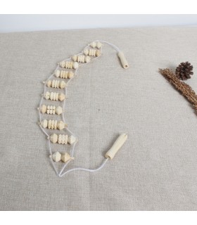 Rückenmassagegerät mit Holzrolle - Beine Hüfte - Stimulierendes Schmerzmodell Dhahri