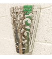 Wall Lamp Aluminum Openwork - Floral - Polished Finish