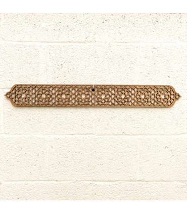 Celosía Árabe DM Corte Láser - Decoración Andalusí - Diseño Arabesk - 80x10cm