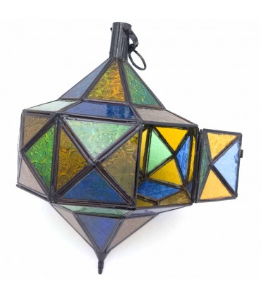 Lámpara Trompo Cristal - Varios Colores- 2 Tamaños - NOVEDAD