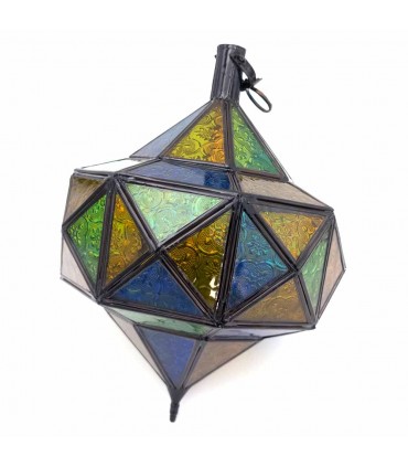 Lámpara Trompo Cristal - Varios Colores- 2 Tamaños - NOVEDAD