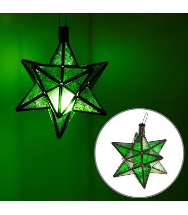 Lámpara Techo Estrella Andalusí - Artesanía Marroquí - Modelo Estrella khadra