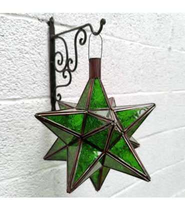Lámpara Techo Estrella Andalusí - Artesanía Marroquí - Modelo Estrella khadra