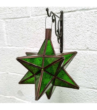 Lámpara Techo Estrella Andalusí - Artesanía Marroquí - Modelo Estrella khadra