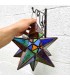 Moroccan Ceiling Lamp - Andalusian Star - Multicolor Nº 2 - Fez Crafts - Najma Model