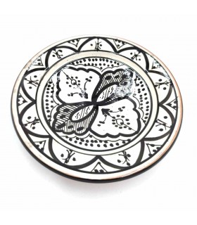 Decorative or Table Plate - Andalusian Ceramic Asfi - Moroccan Crafts - Aswadein Model