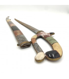 Saber Sword Arabian Style Minerals and Fossils Decorative Moroccan Crafts 72cm Saifun Model