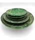 Tamegroute Green Ceramic Plate or Fruit Bowl Moroccan Crafts - Tamegroute Model