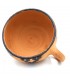 Mug marocain en terre cuite en céramique peinte à la poix naturelle berbère - Désinfectant naturel - Rafraîchissant - Modèle Kit