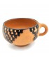 Mug marocain en terre cuite en céramique peinte à la poix naturelle berbère - Désinfectant naturel - Rafraîchissant - Modèle Kit