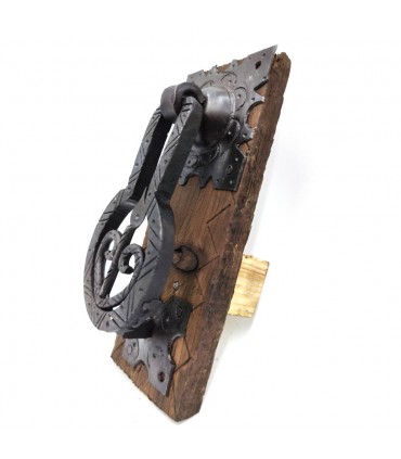 Door Knocker Handle Rustic Ironwork Moroccan Artisan Forge - Old Vintage Style Handle nº1